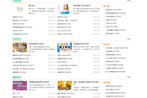 易优CMS精美简洁作文范文网站模板源码