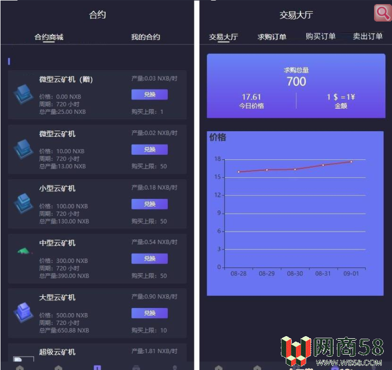 2021最新二开新UI区块链挖矿系统挖矿源码 量化区块链/合约/多币种/推荐奖励/认筹/锁仓/交易所大厅-2 2021最新二开新UI区块链挖矿系统挖矿源码 量化区块链/合约/多币种/推荐奖励/认筹/锁仓/交易所大厅-2