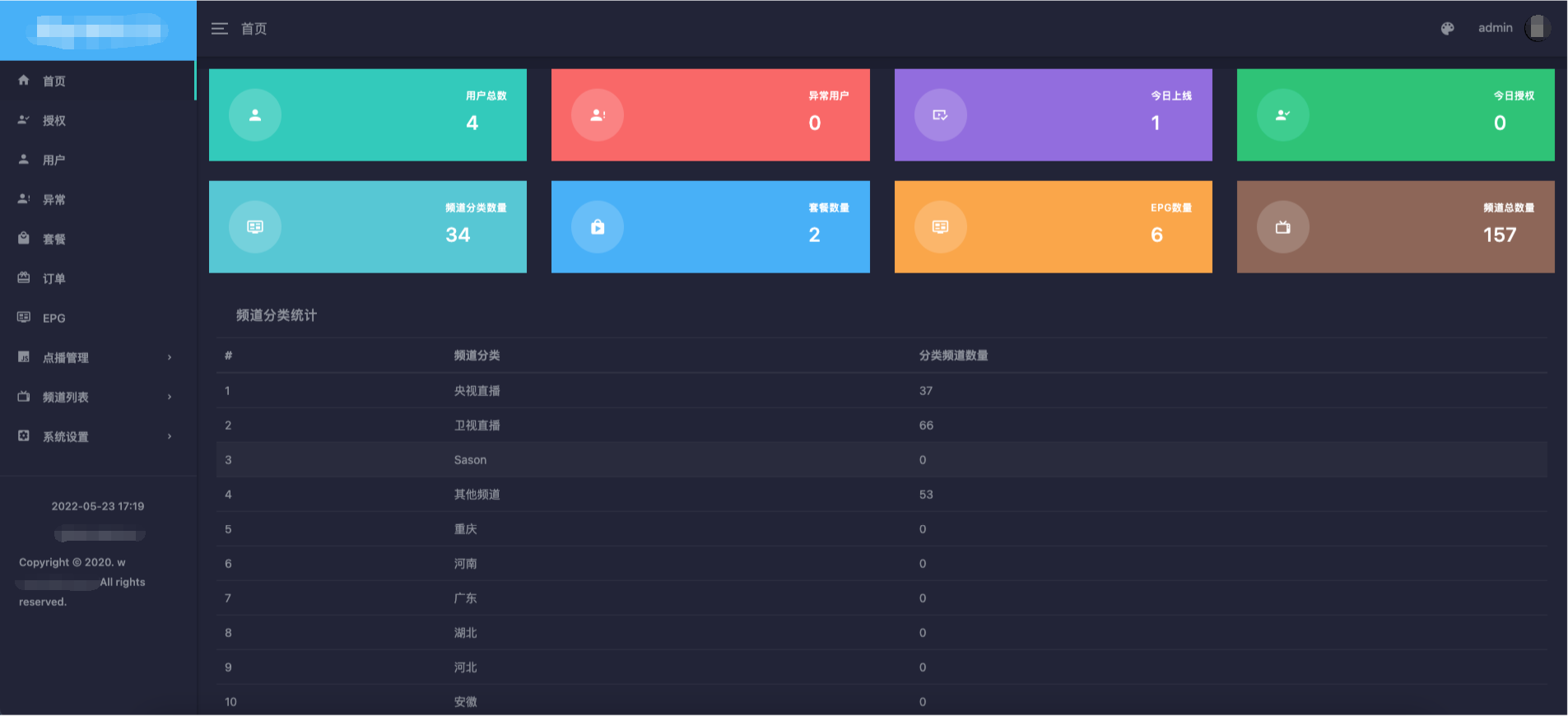新版骆驼IPTV小肥米二开开源iptv管理系统源码-1