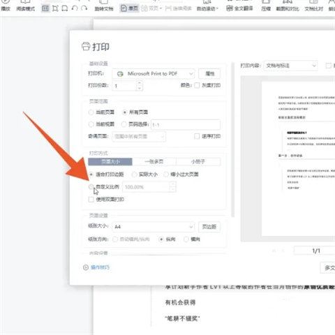 pdf打印怎么调整大小 pdf如何缩小打印比例-2