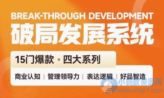 破局发展系统课 管理力表达逻辑