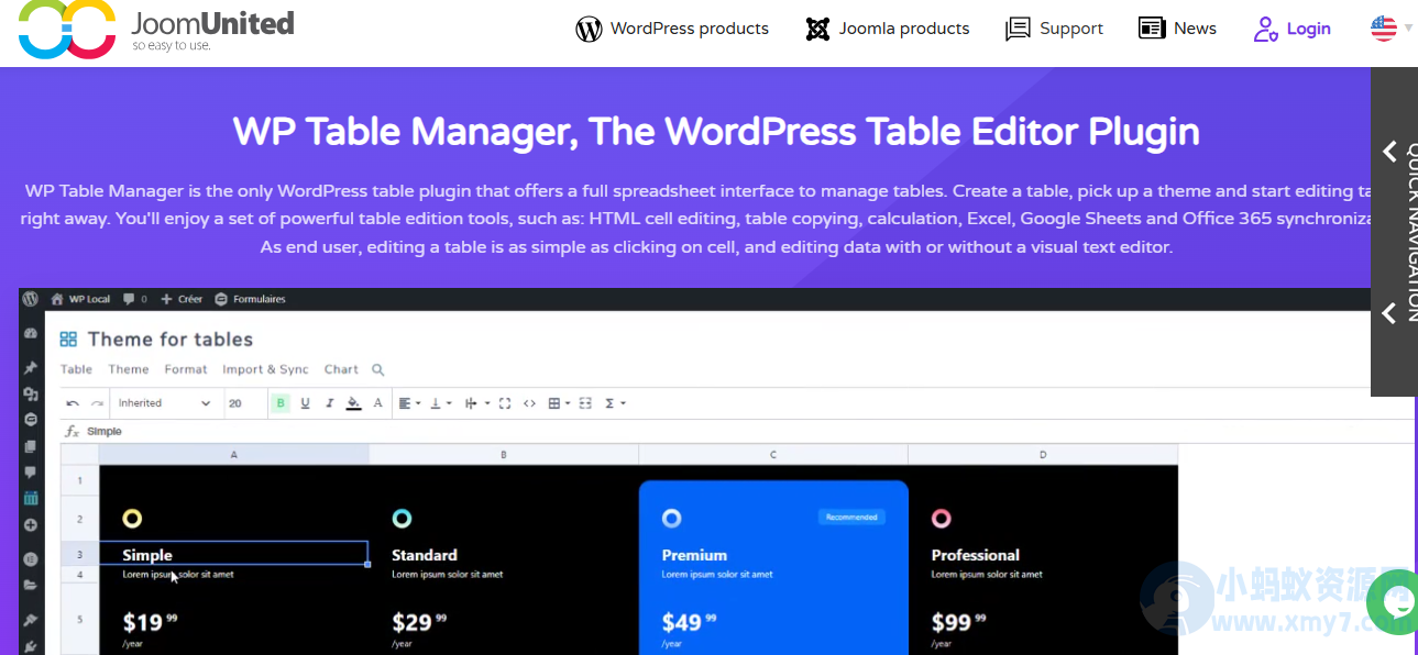 WordPress表格插件–WP Table Manager v4.1.0 破解版下载