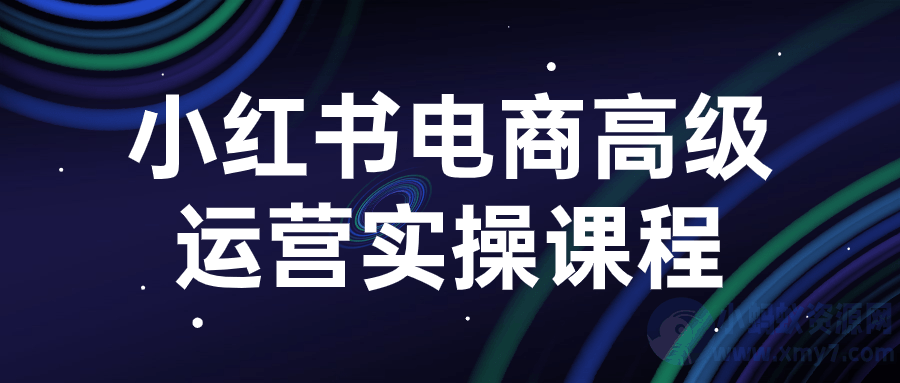 小红书电商高级运营实操课程