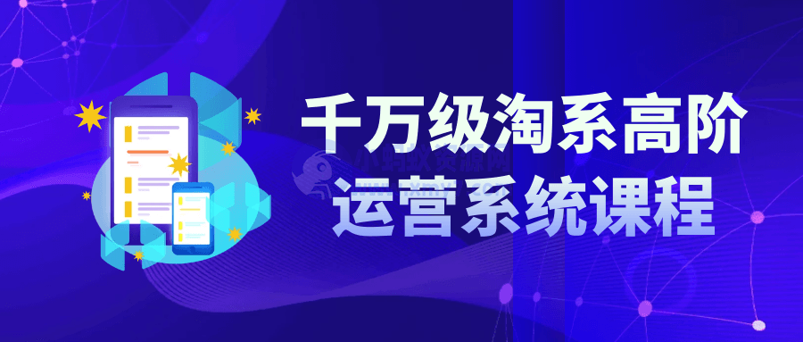 千万级淘系高阶运营系统课程