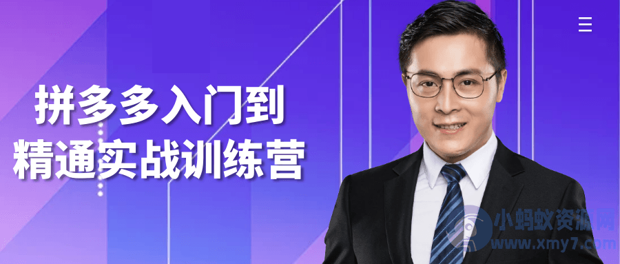 拼多多入门到精通实战训练营