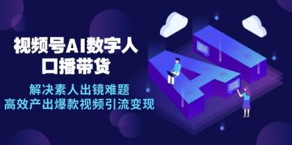 视频号数字人AI口播带货，解决素人出镜难题，高效产出爆款视频引流变现-免费资源网-第16张图片